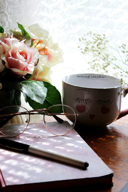 Mental health journal with pen - self-care journaling for stress relief and anxiety reduction