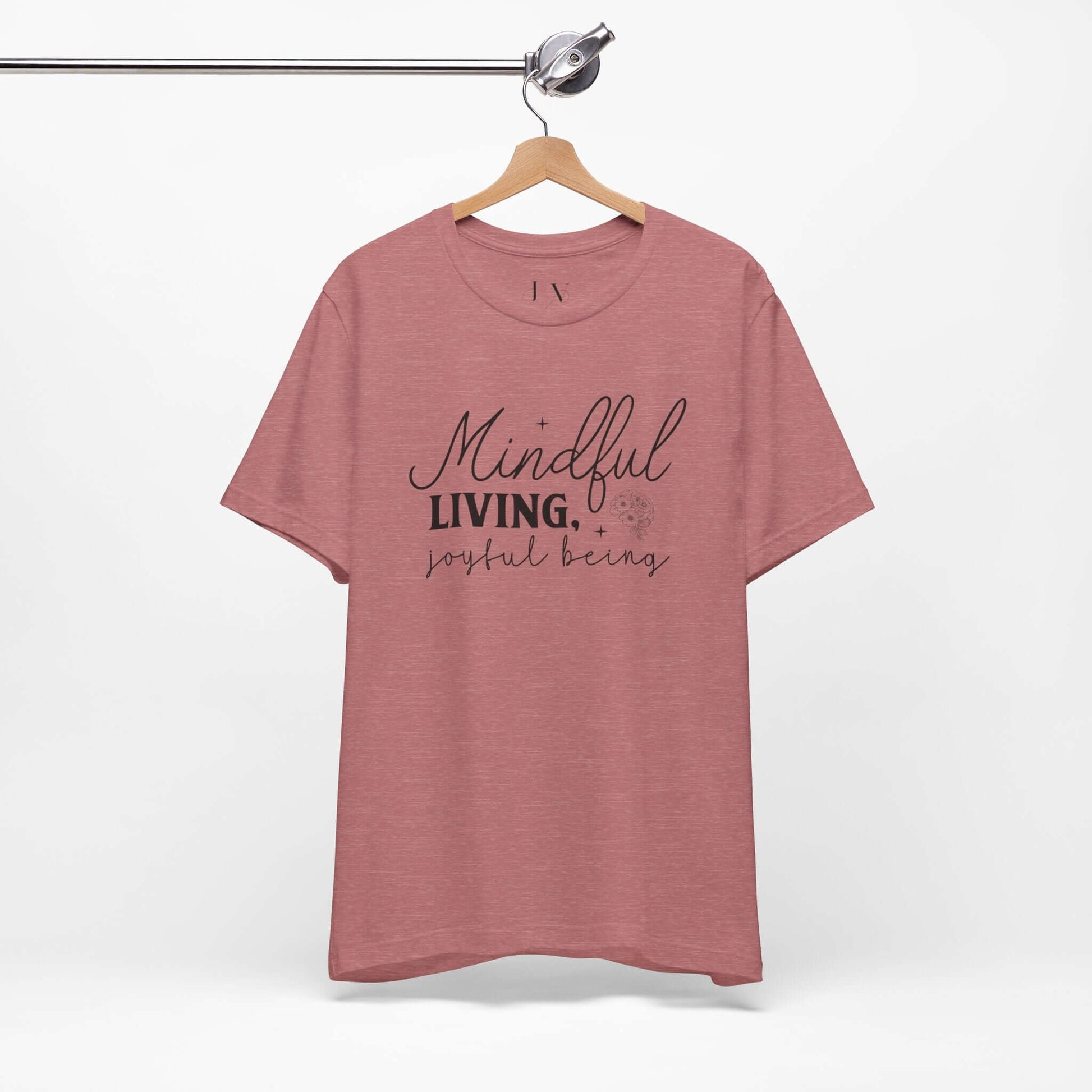 Mindful Living Joyful Being Unisex Jersey Short Sleeve T-Shirt - JOURNAL VENUE