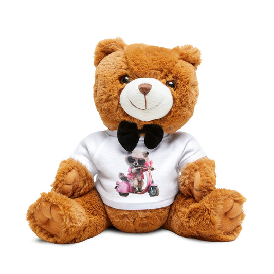Fun Animal on Scooter Teddy Bear with T-Shirt - JOURNAL VENUE