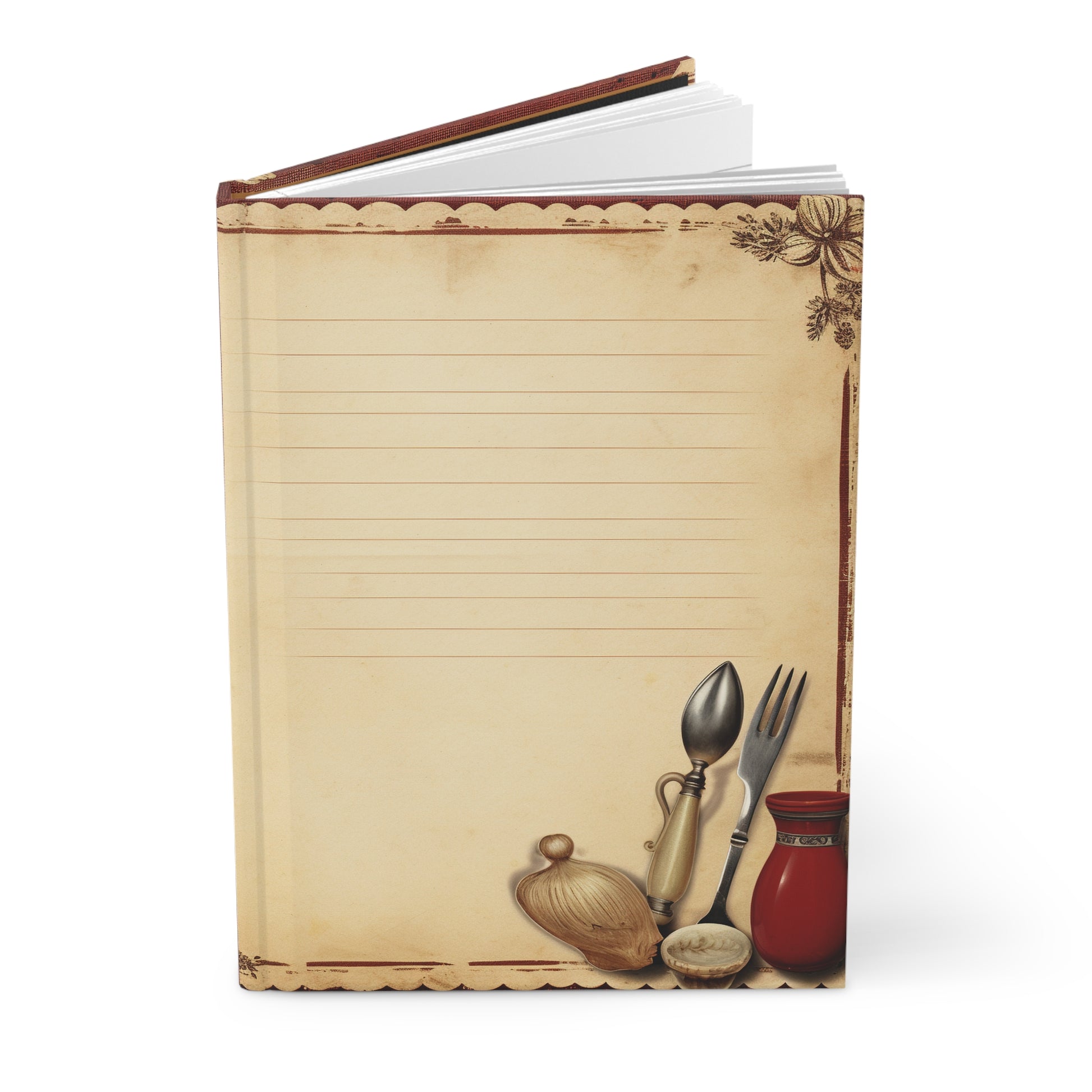 Vintage Scrapbook Recipe Hardcover Journal - JOURNAL VENUE