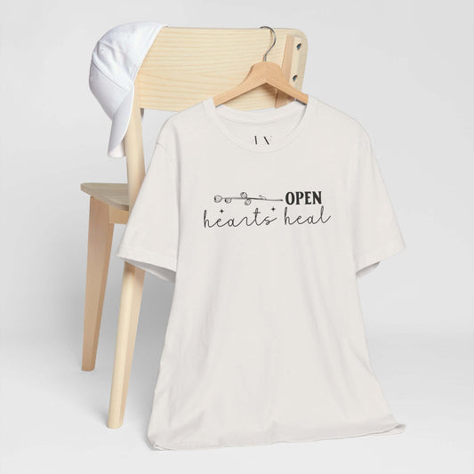 Open Hearts Heal Short Sleeve Tee - JOURNAL VENUE