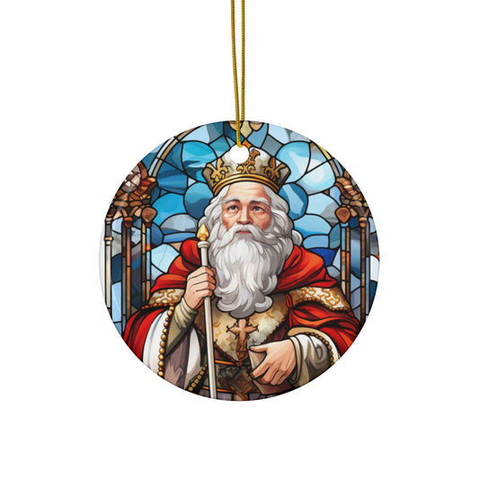 Stained Glass Christmas Ceramic Ornaments - JOURNAL VENUE