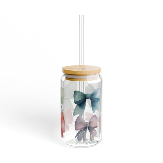 Coquette Glass Tumbler - Iced Coffee Coquette Bow Glass Tumbler - JOURNAL VENUE