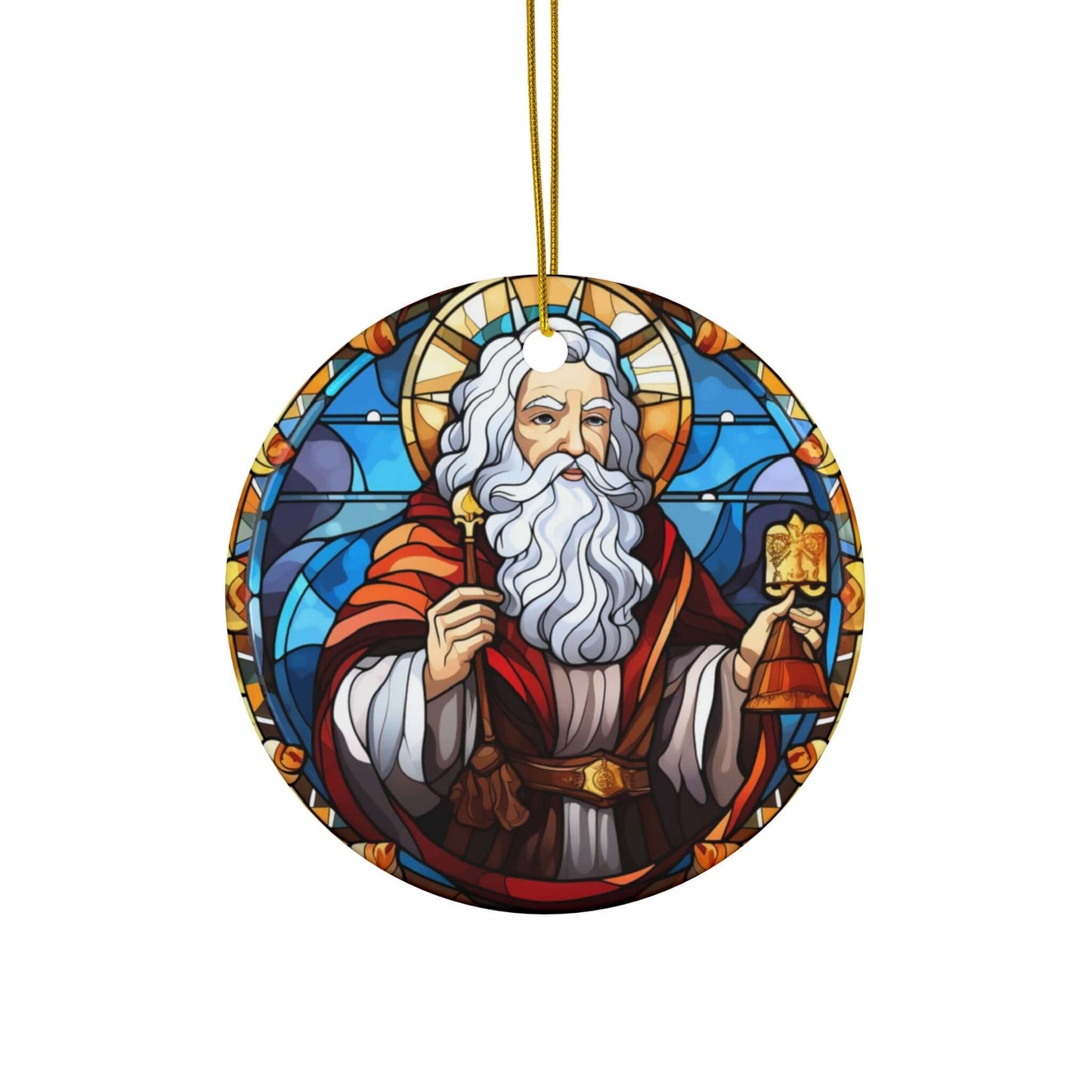 Christmas Nativity Stained Glass Ornaments