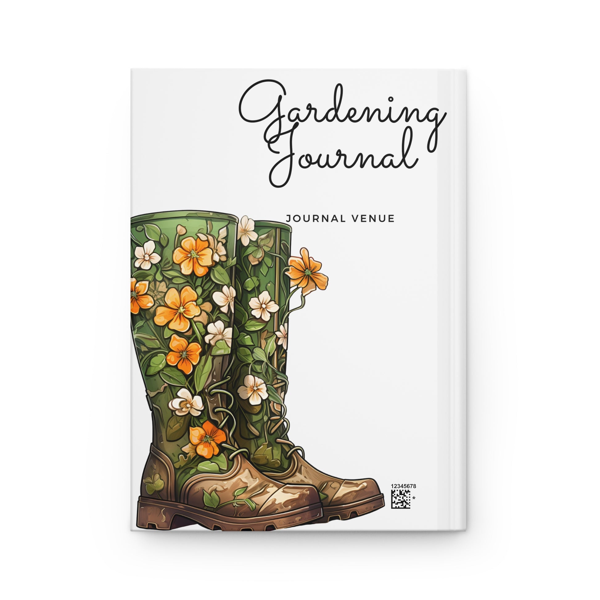 Floral Boots Garden Journal Book - Garden Planner- Back Cover