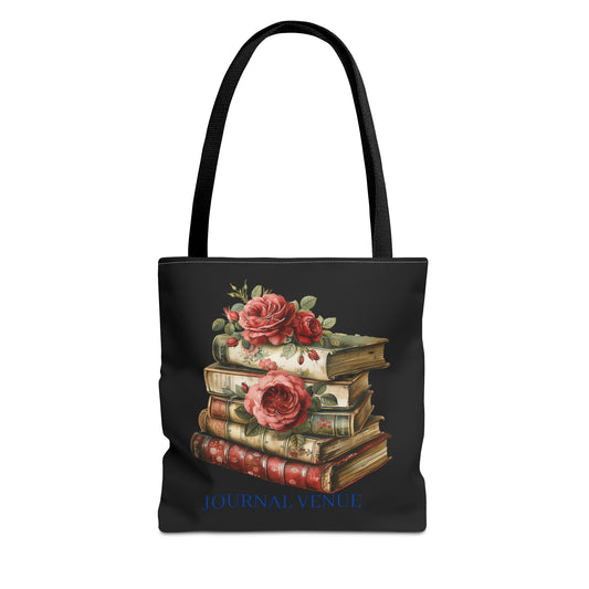 Vintage-Style Bookish Tote Bag  - JOURNAL VENUE