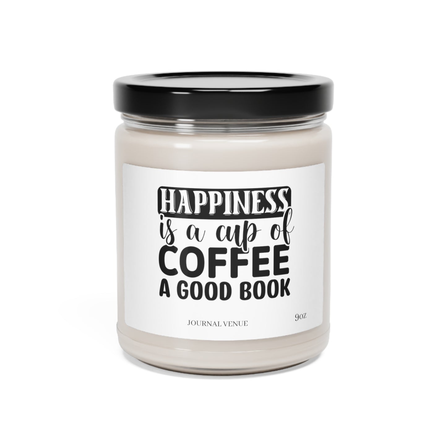 Coffee & Book Scented Soy Candle - JOURNAL VENUE
