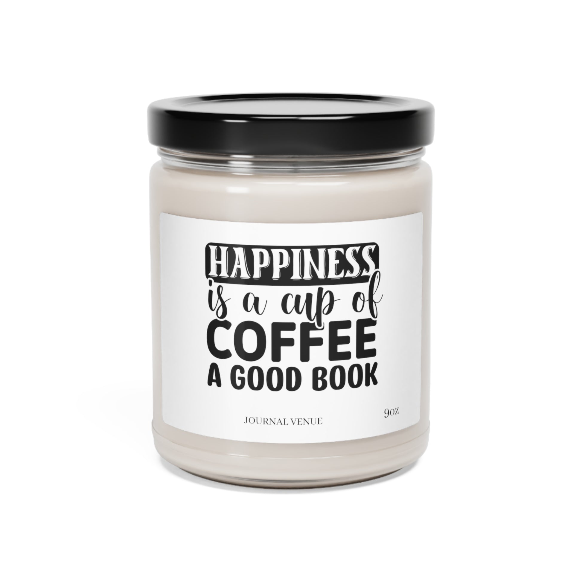 Coffee & Book Scented Soy Candle - JOURNAL VENUE