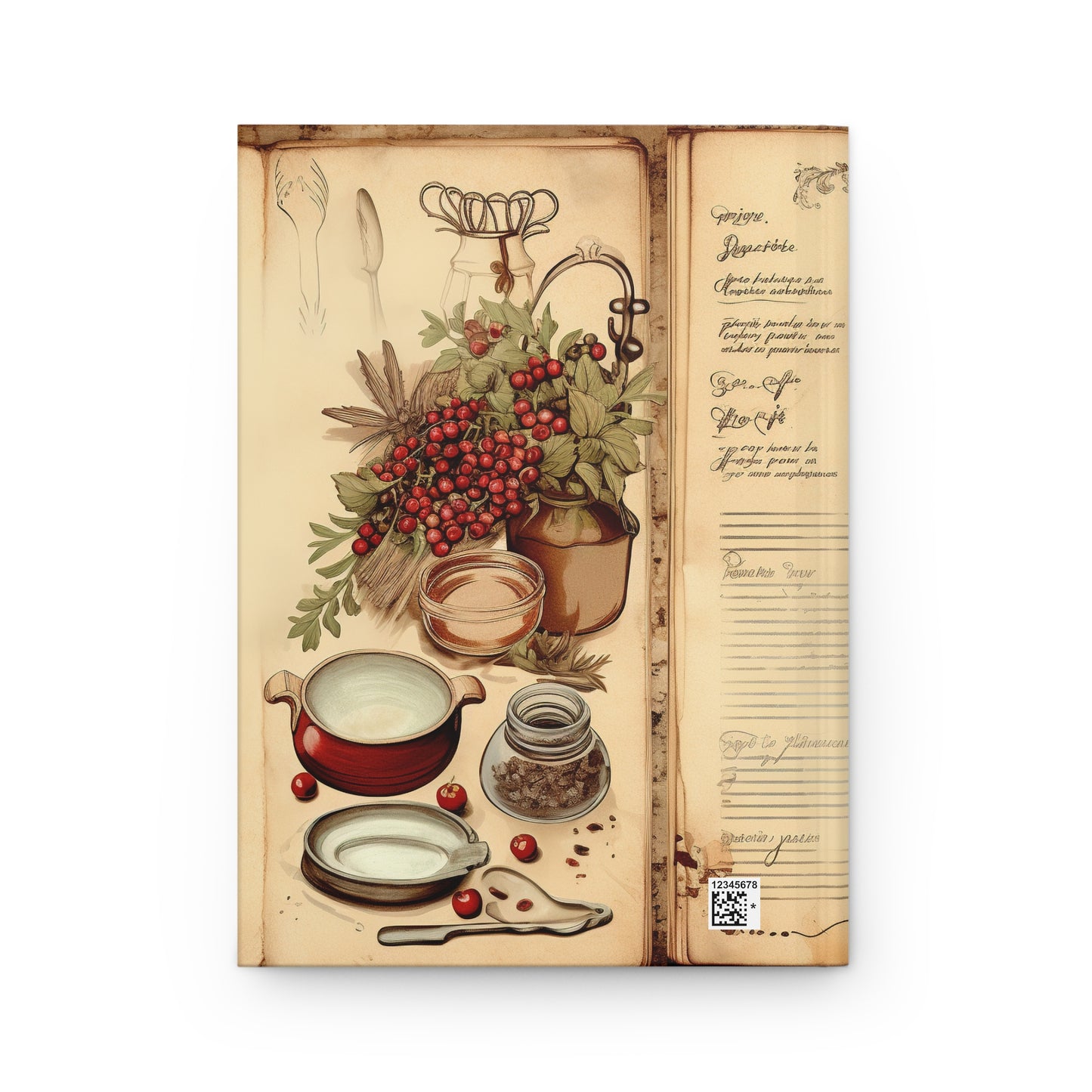 Vintage Secret Cooking Recipes Book Journal - JOURNAL VENUE