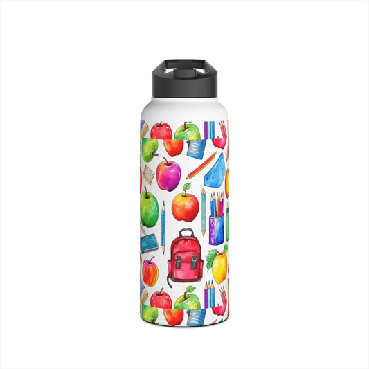 College Back To School Stainless Steel Water Bottle - JOURNAL VENUE