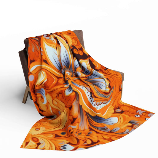 Cute Fall Boho Paisley Arctic Fleece Blanket - JOURNAL VENUE