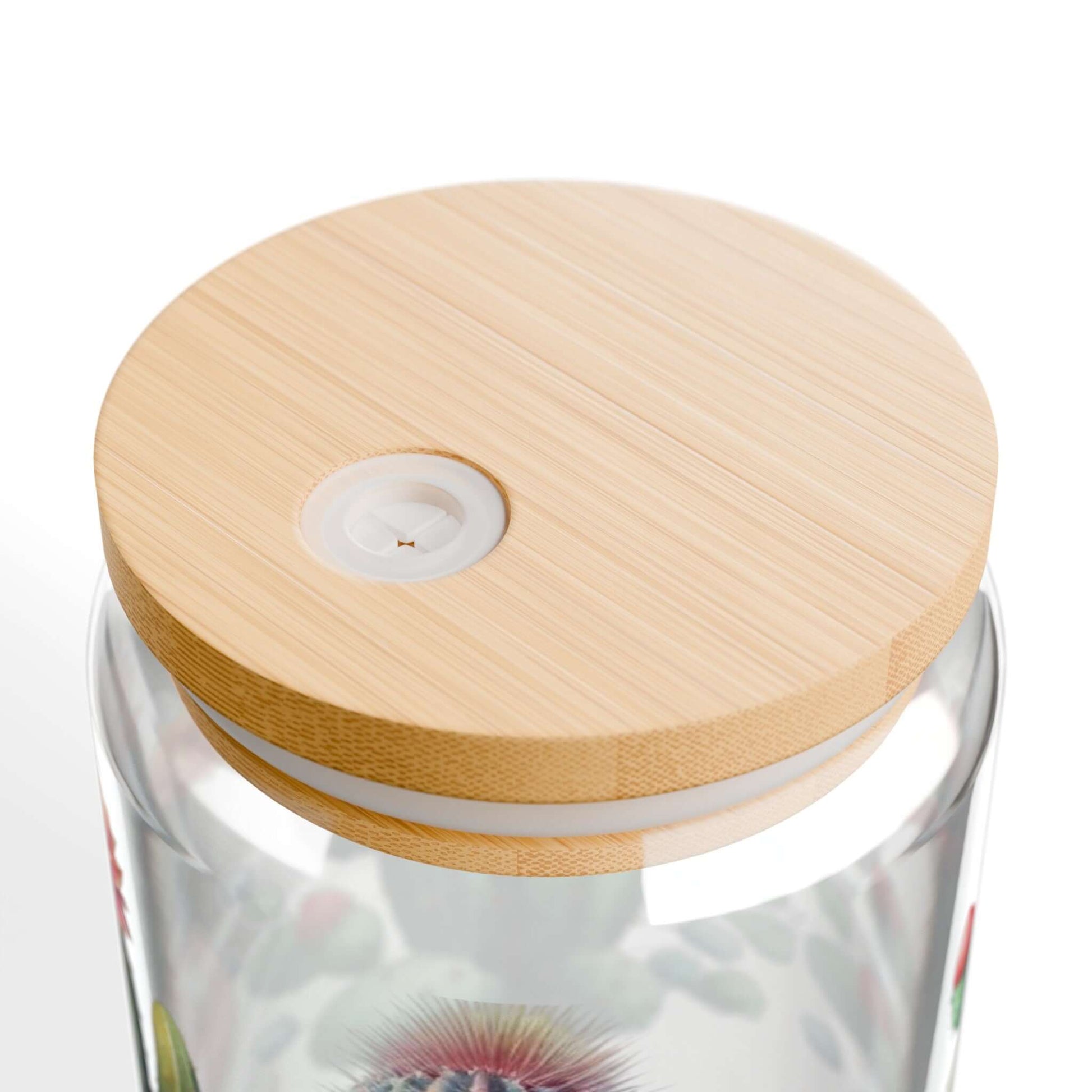 Pink Coquette Cactus Coffee Glass Tumbler - JOURNAL VENUE