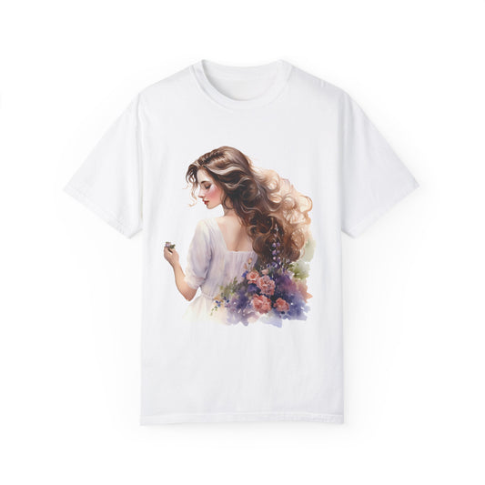  Vintage Floral Bride Unisex T-shirt - Bridal  Vintage Tshirt - JOURNAL VENUE