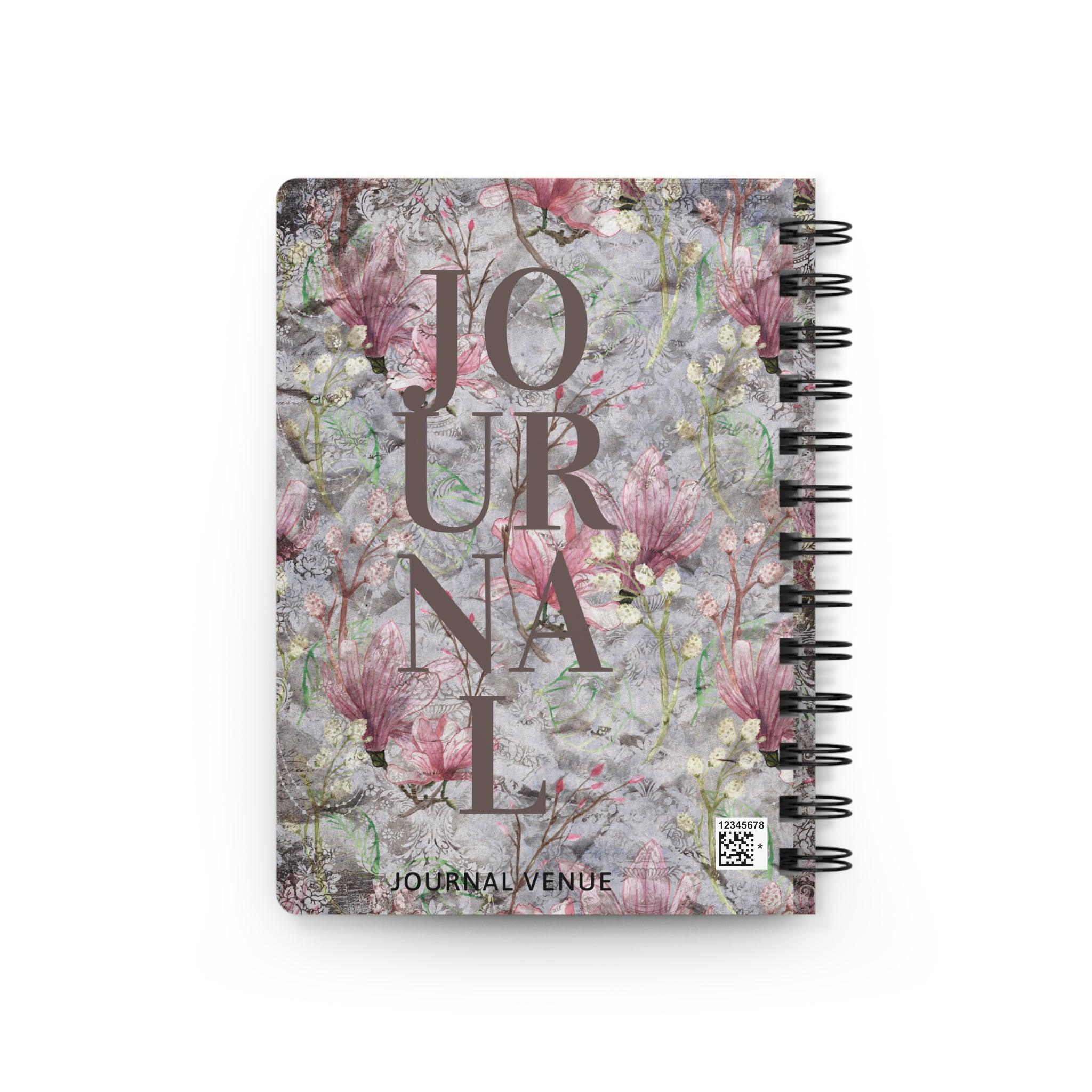 Notebooks Journals Floral Design Spiral Journals - JOURNAL VENUE