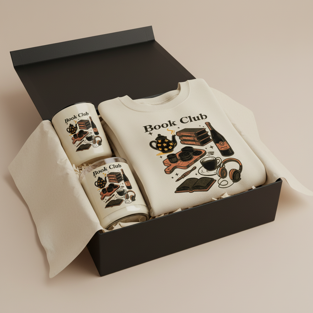 The Book Club Gift Set or a cozy reading experience - Journal Venue
