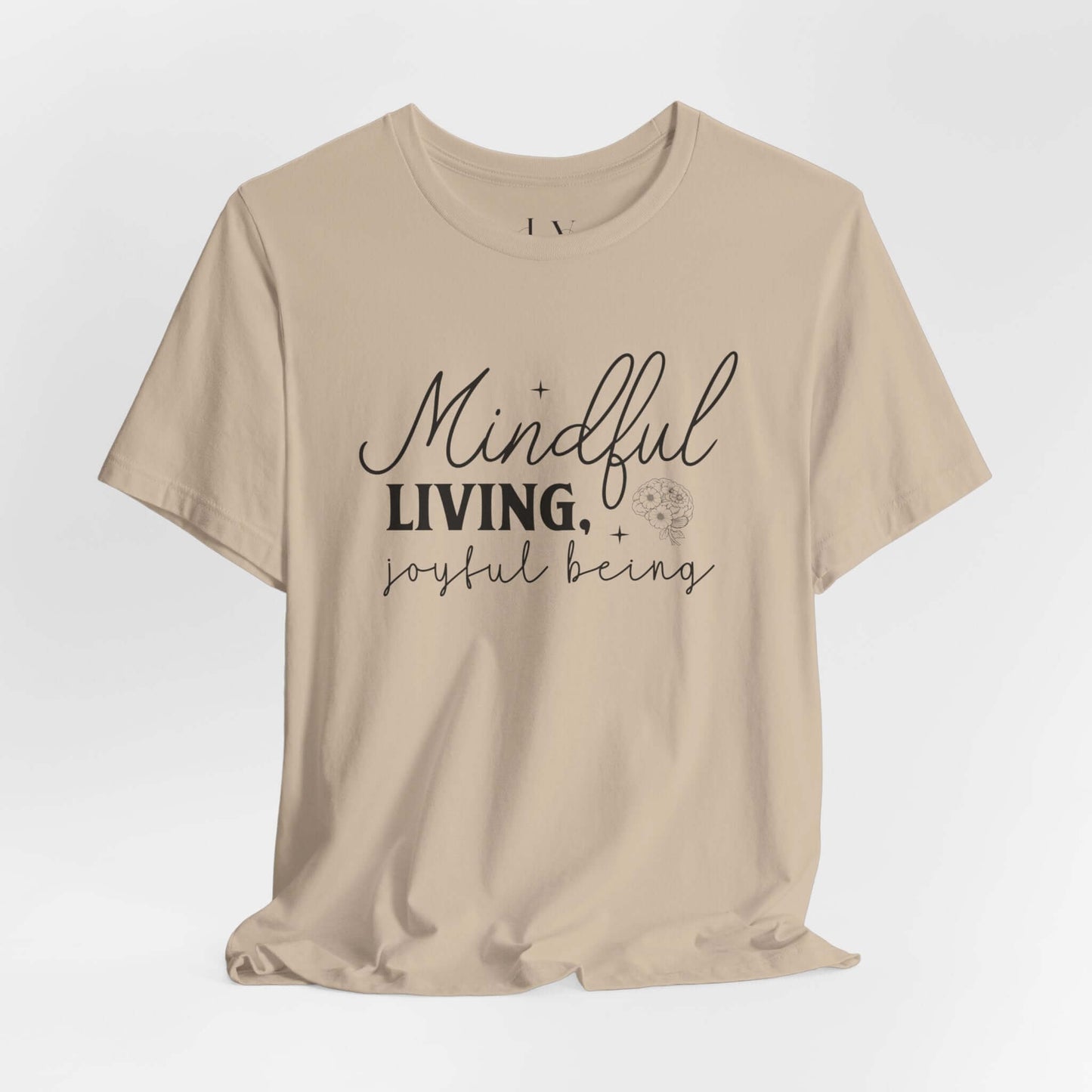 Mindful Living Joyful Being Unisex Jersey Short Sleeve T-Shirt - JOURNAL VENUE