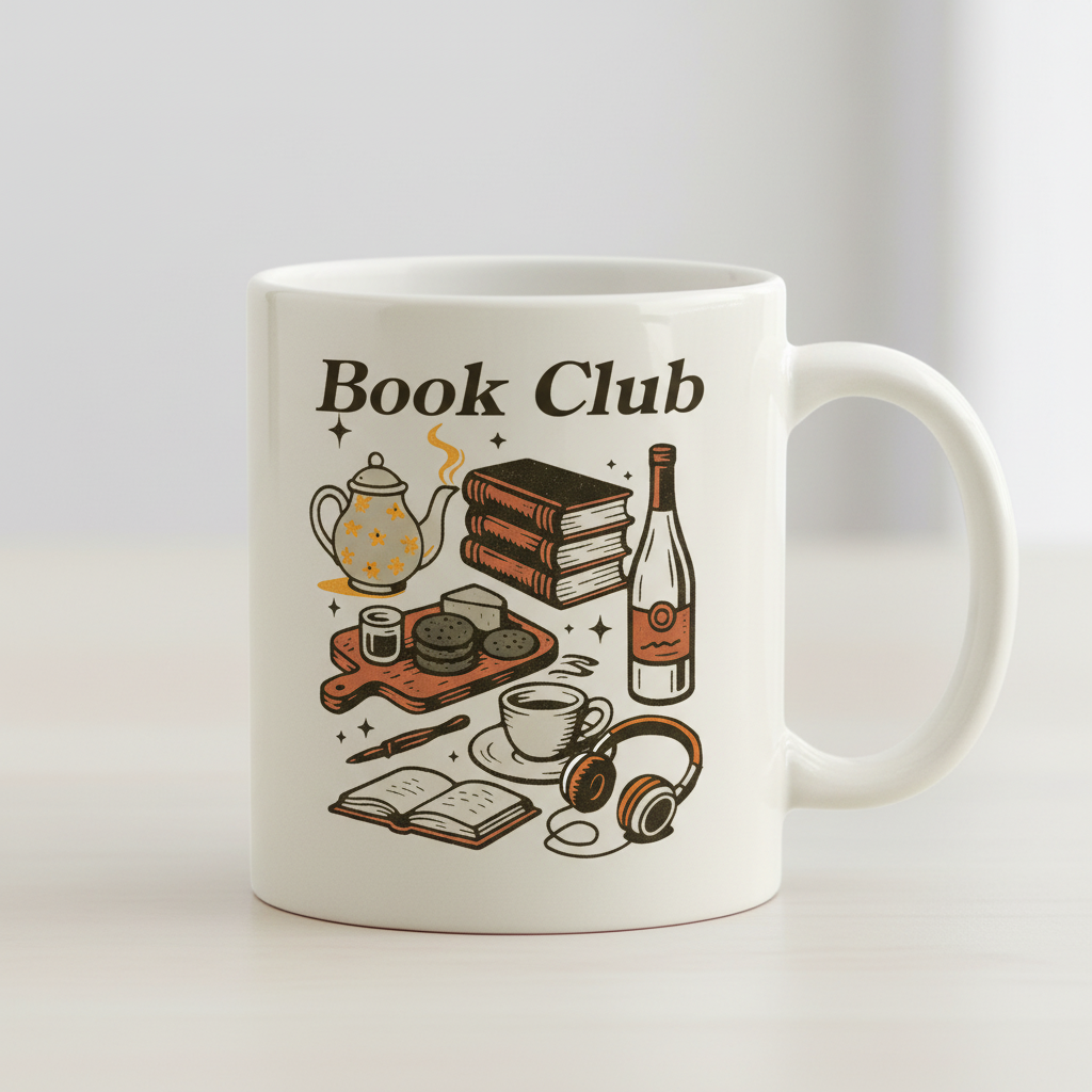 Book Club Reading  Mug -Journal Venue