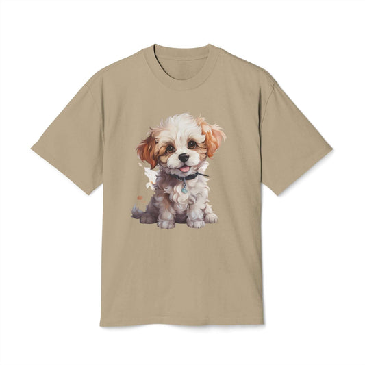 Cute Little Poodle Heavy Faded T Shirt - JOURNAL VENUE