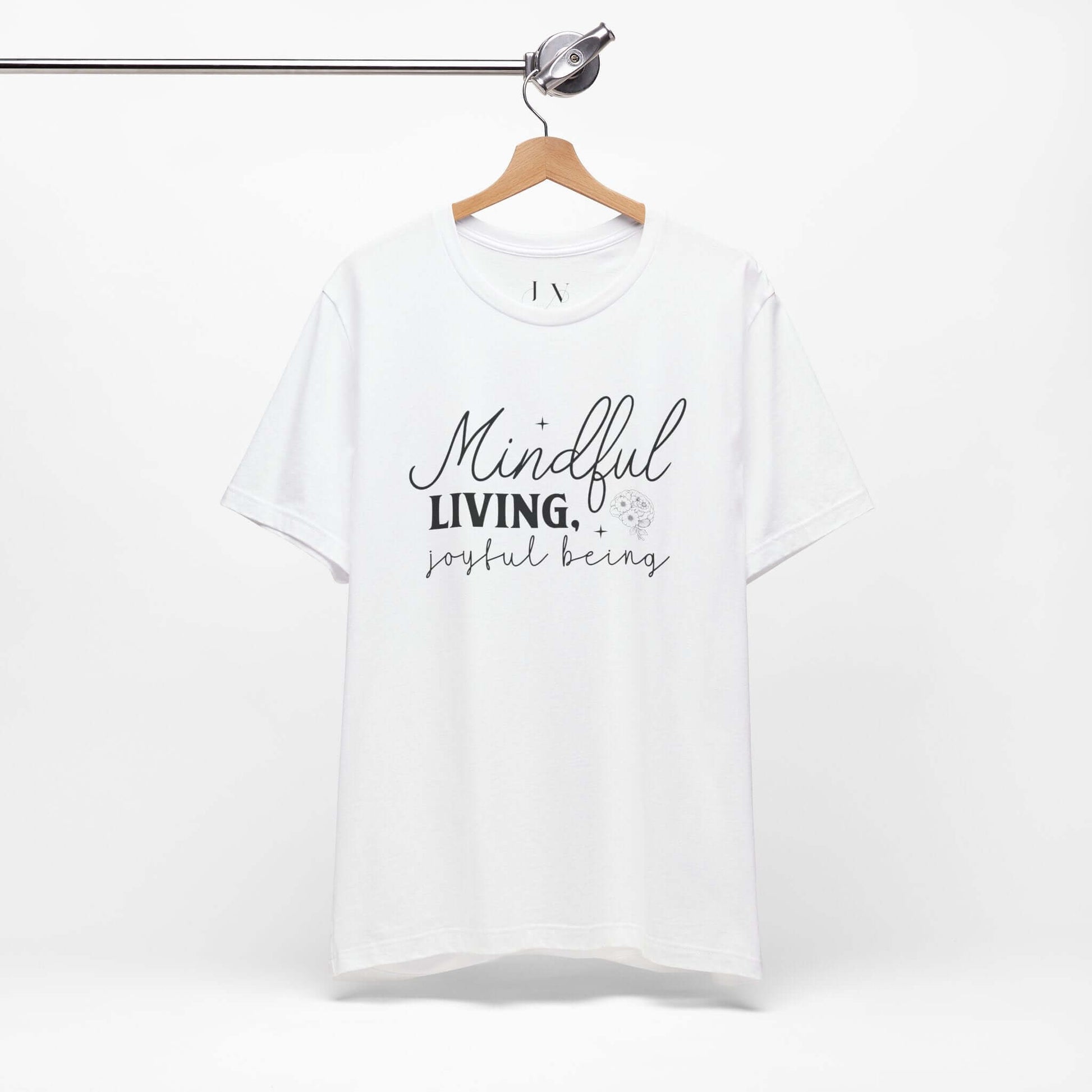 Mindful Living Joyful Being Unisex Jersey Short Sleeve T-Shirt - JOURNAL VENUE