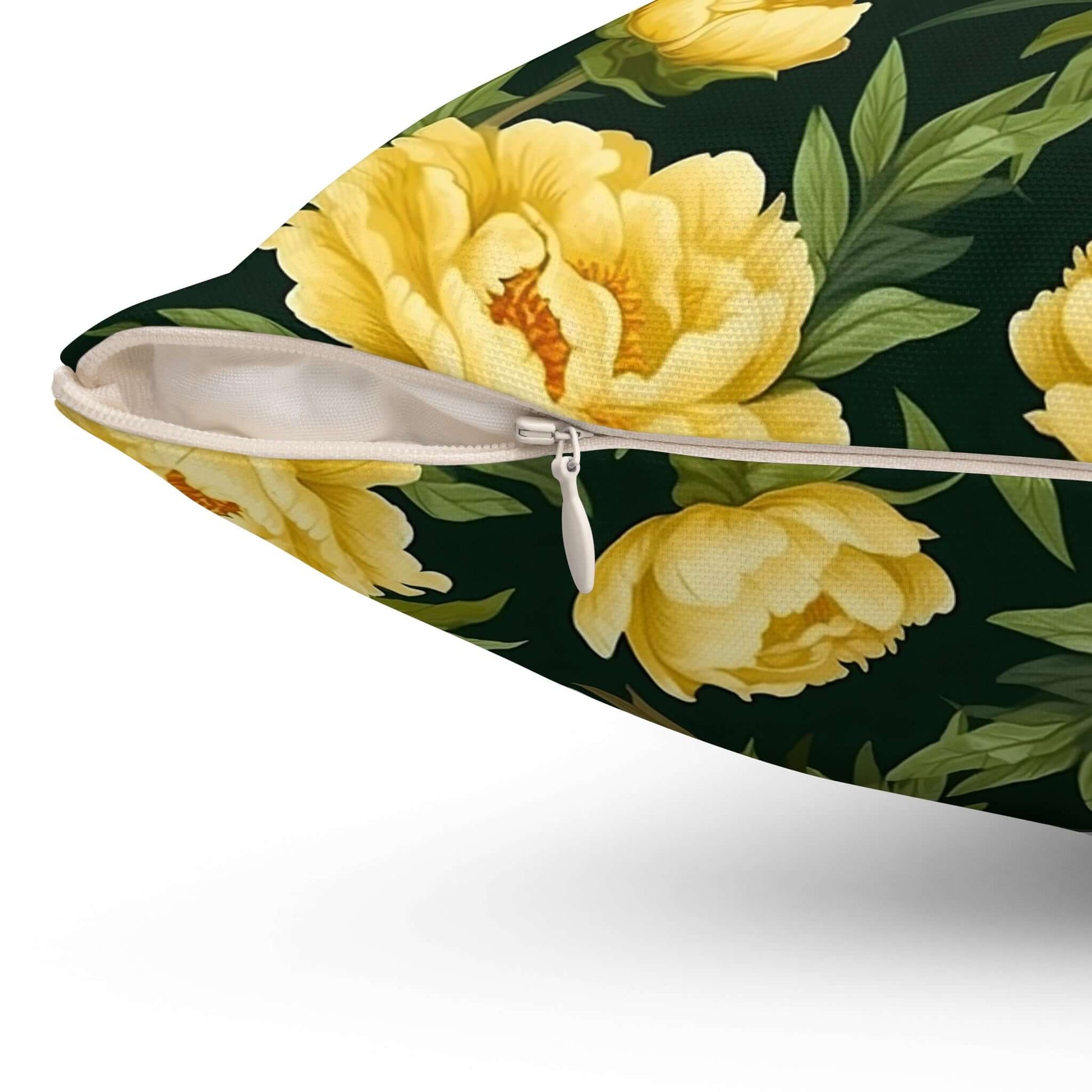 Peony Floral Botanical Square Pillow - JOURNAL VENUE