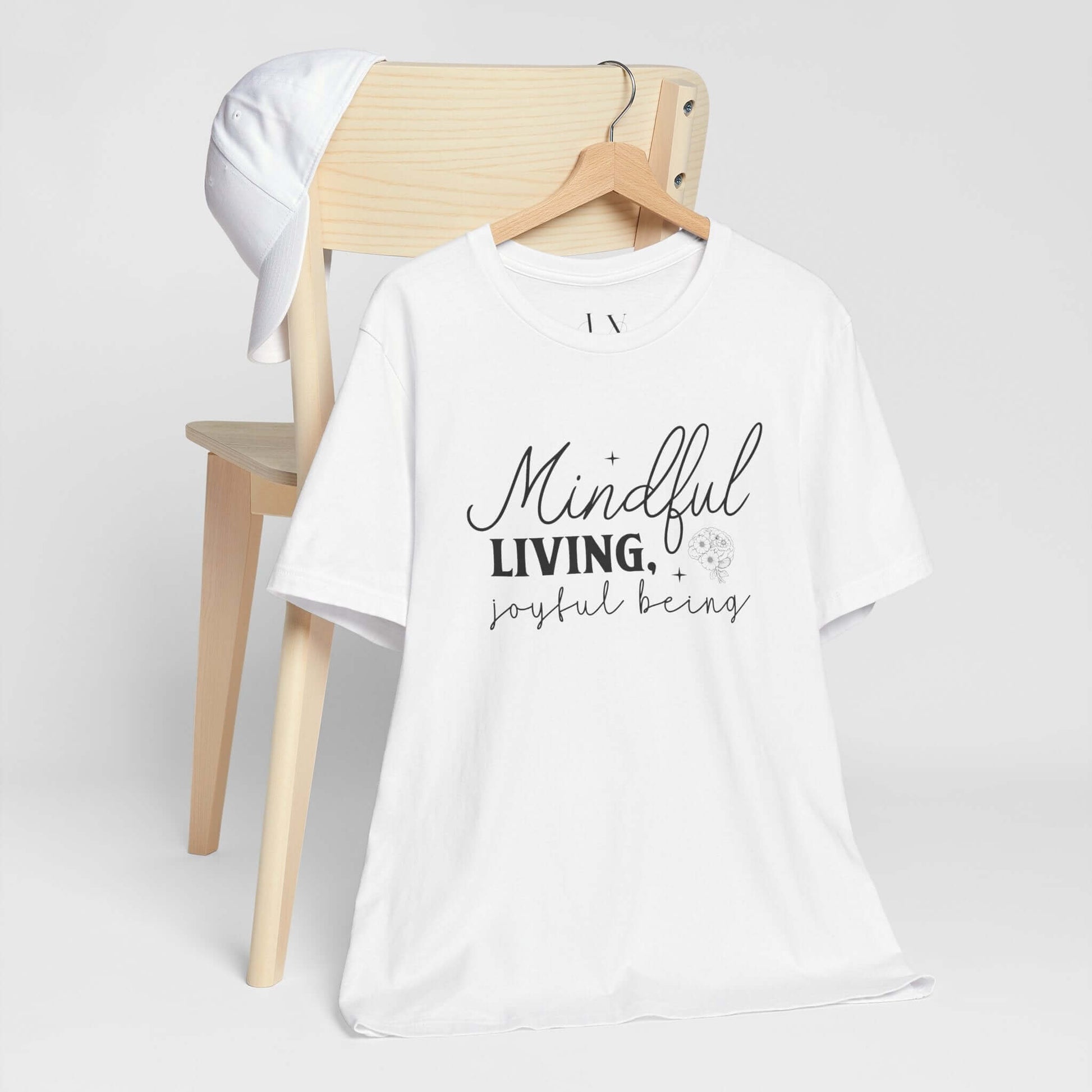 Mindful Living Joyful Being Unisex Jersey Short Sleeve T-Shirt - JOURNAL VENUE