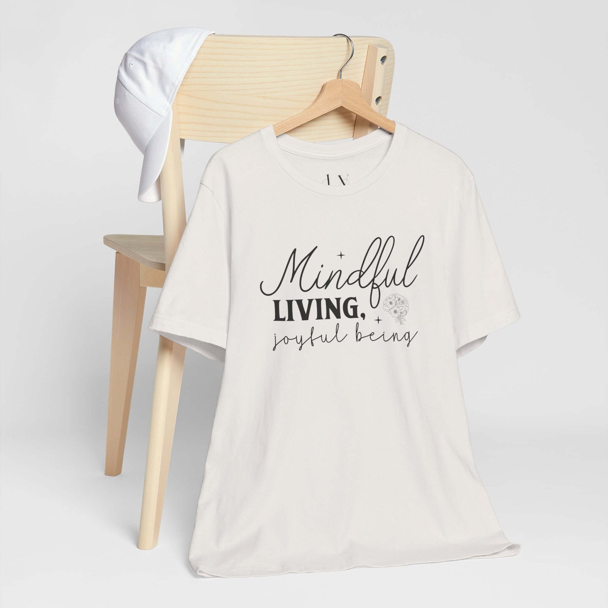 Mindful Living Joyful Being  Unisex Jersey Short Sleeve T-Shirt - JOURNAL VENUE