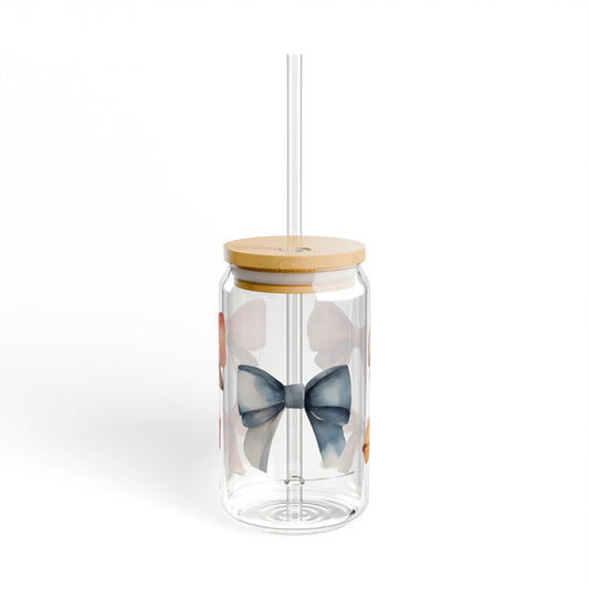 Coquette Bow Glass Coffee Tumbler - JOURNAL VENUE