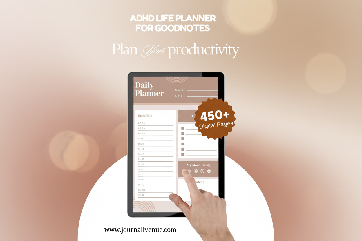 ADHD Planner for GoodNotes | Digital Life - Journal Venue