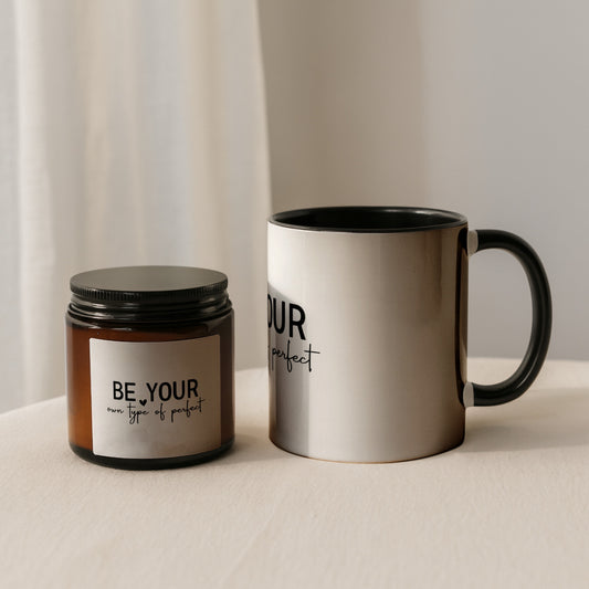 Be Your Own Selfcare Amber Candle & Mug Gift Set