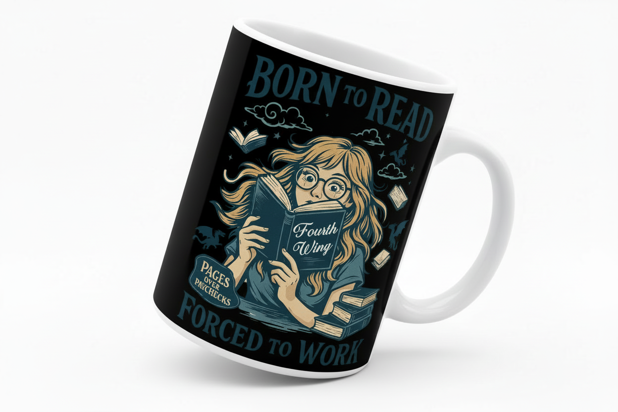 Born T Read Book Lover Coffee Mug - Journal Venue