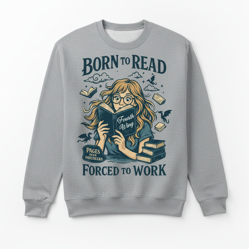 Born  to Read Sweatshirt -  Journal Venue