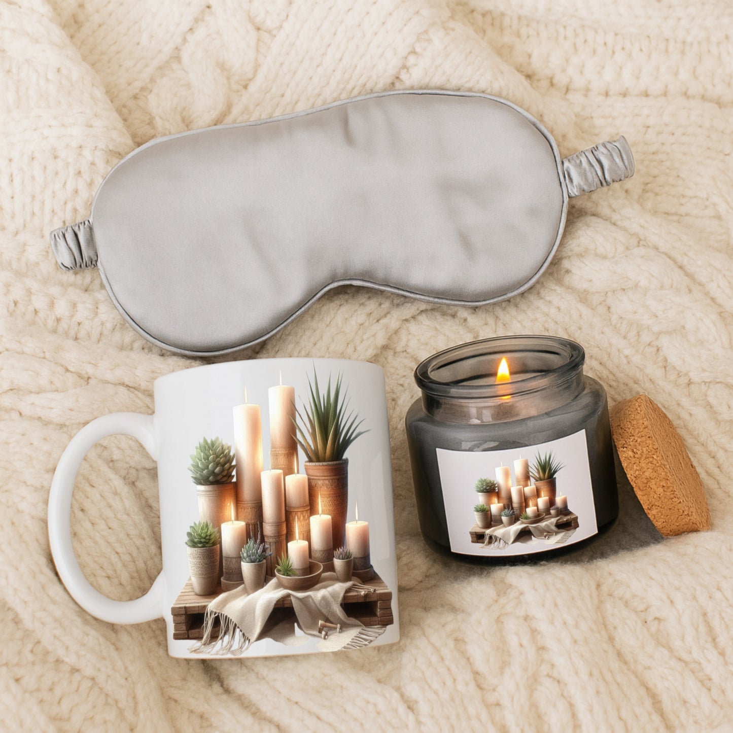 Cozy Home Candle & Mug Gift Set