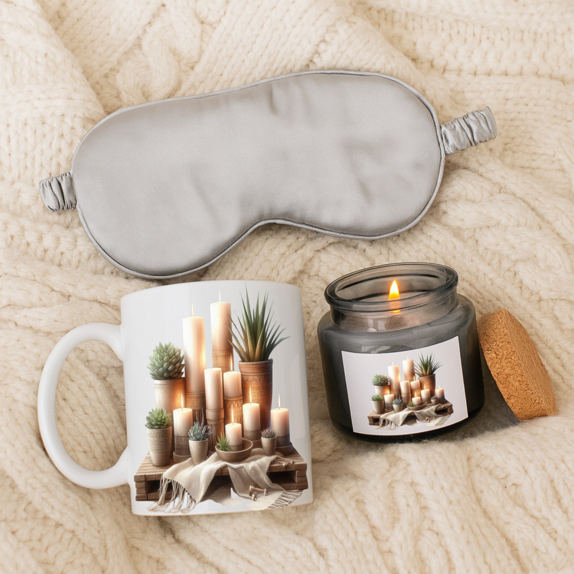 Cozy Home Candle & Mug Gift Set