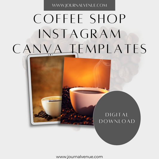 Coffee Shop  Canva Templates- JOURNAL VENUE