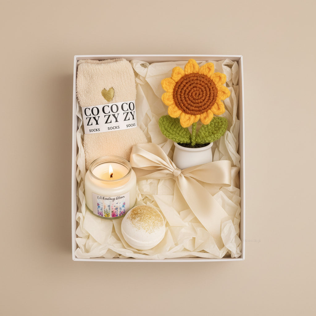 Let Kindness Bloom Candle Wellness Gift Set - Journal Venue