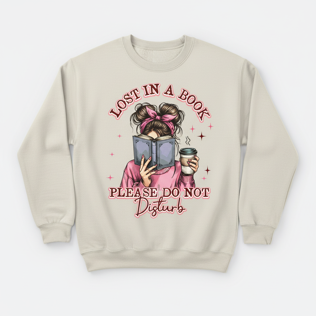 Lost in a Book Sweatshirt Gift  - Journal Venue
