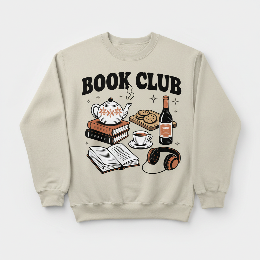 Luxury Book Club Sweatshirt Gift  - Journal Venue