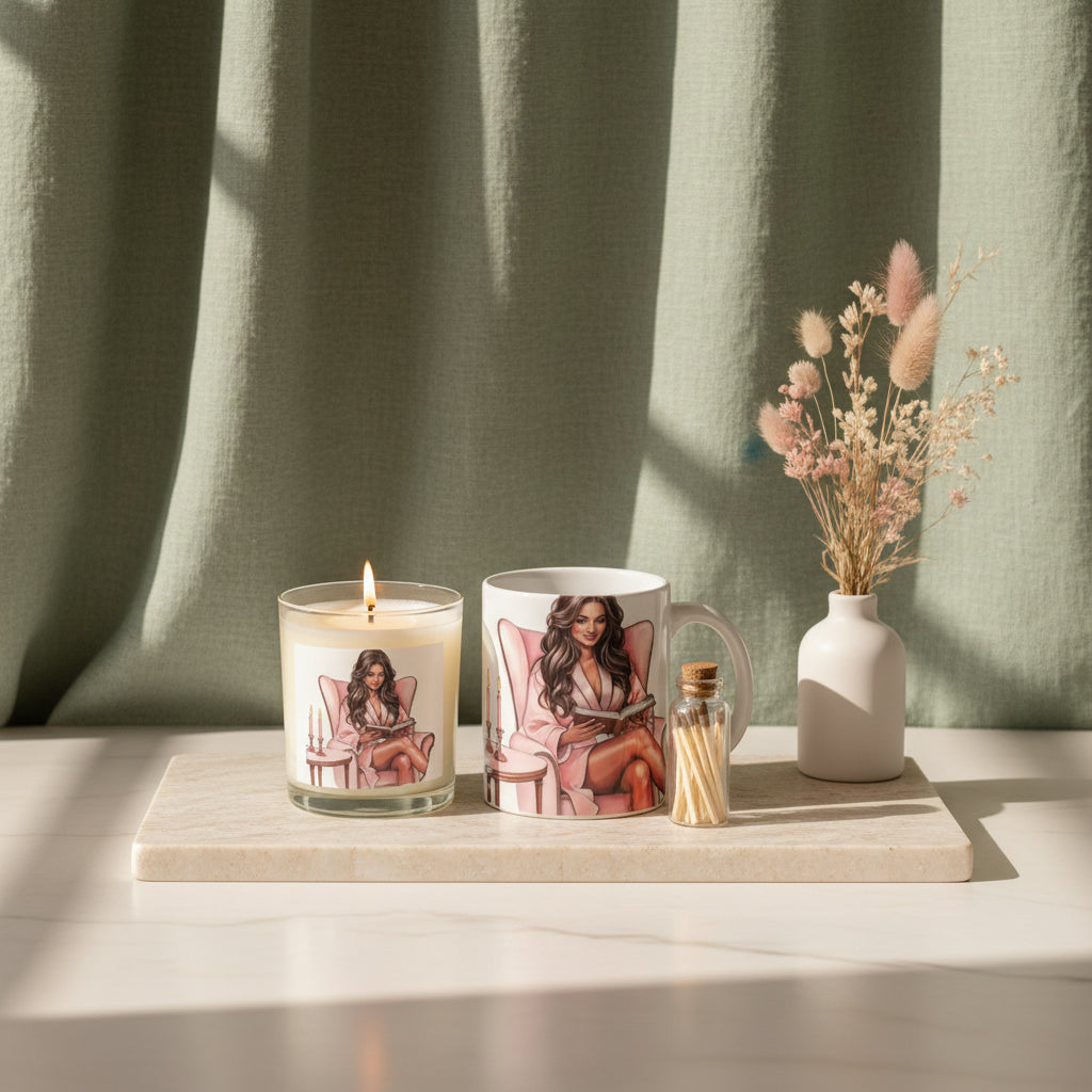 Book Lover Candle & Mug Gift Set - Journal Venue