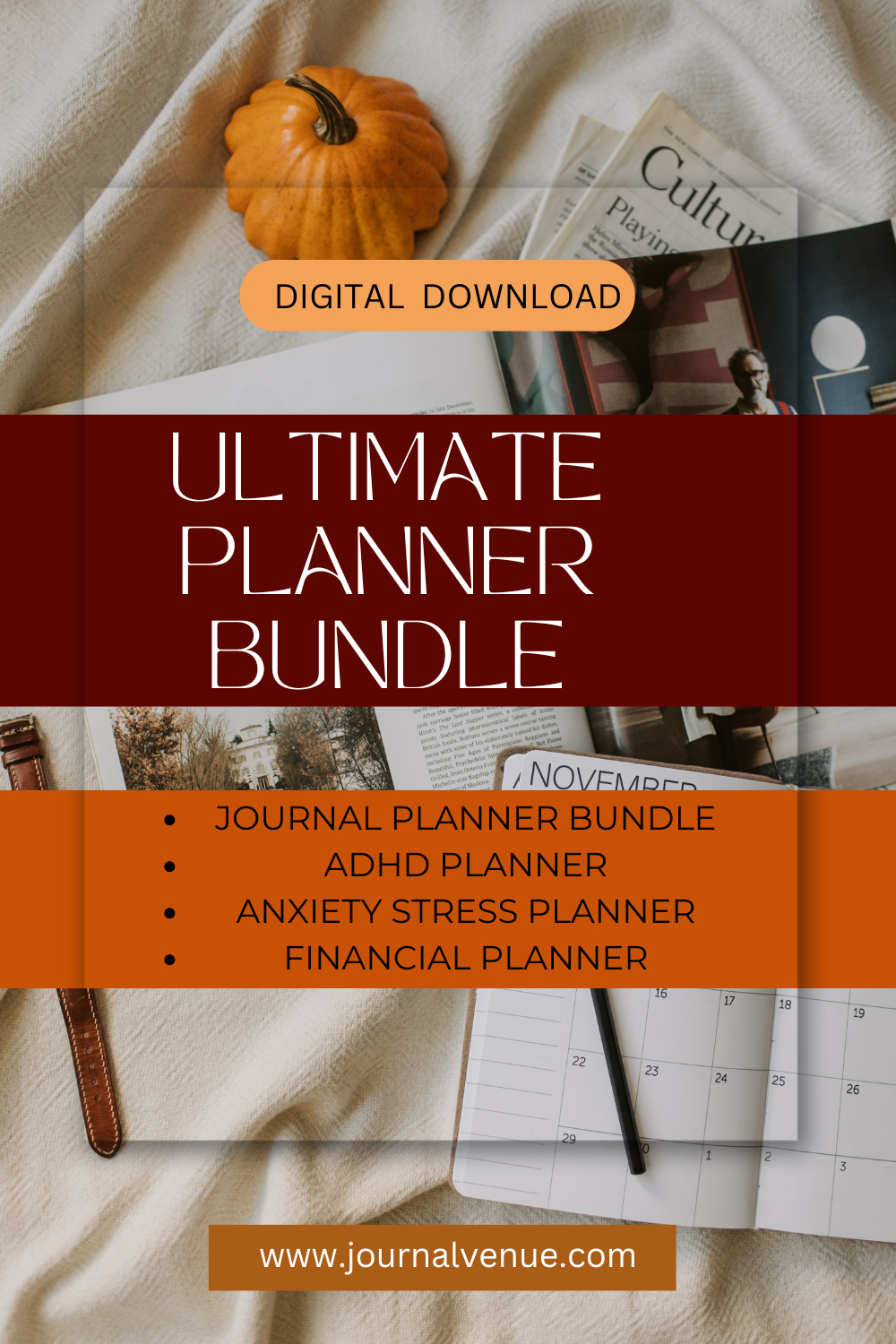 Ultimate Planner Bundle | 20+ Printable Planners & Journals - Journal 