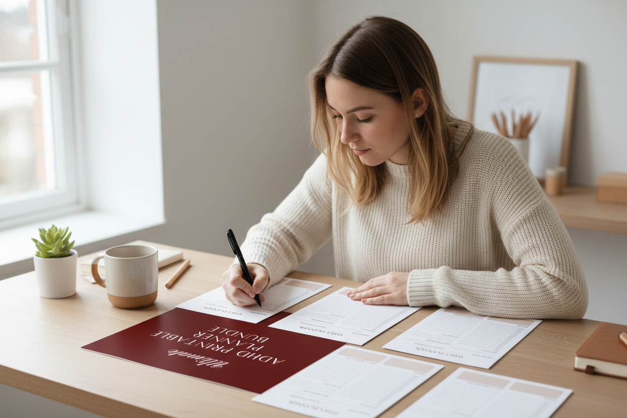 Ultimate ADHD Printable Planner Bundle  - Journal Venue
