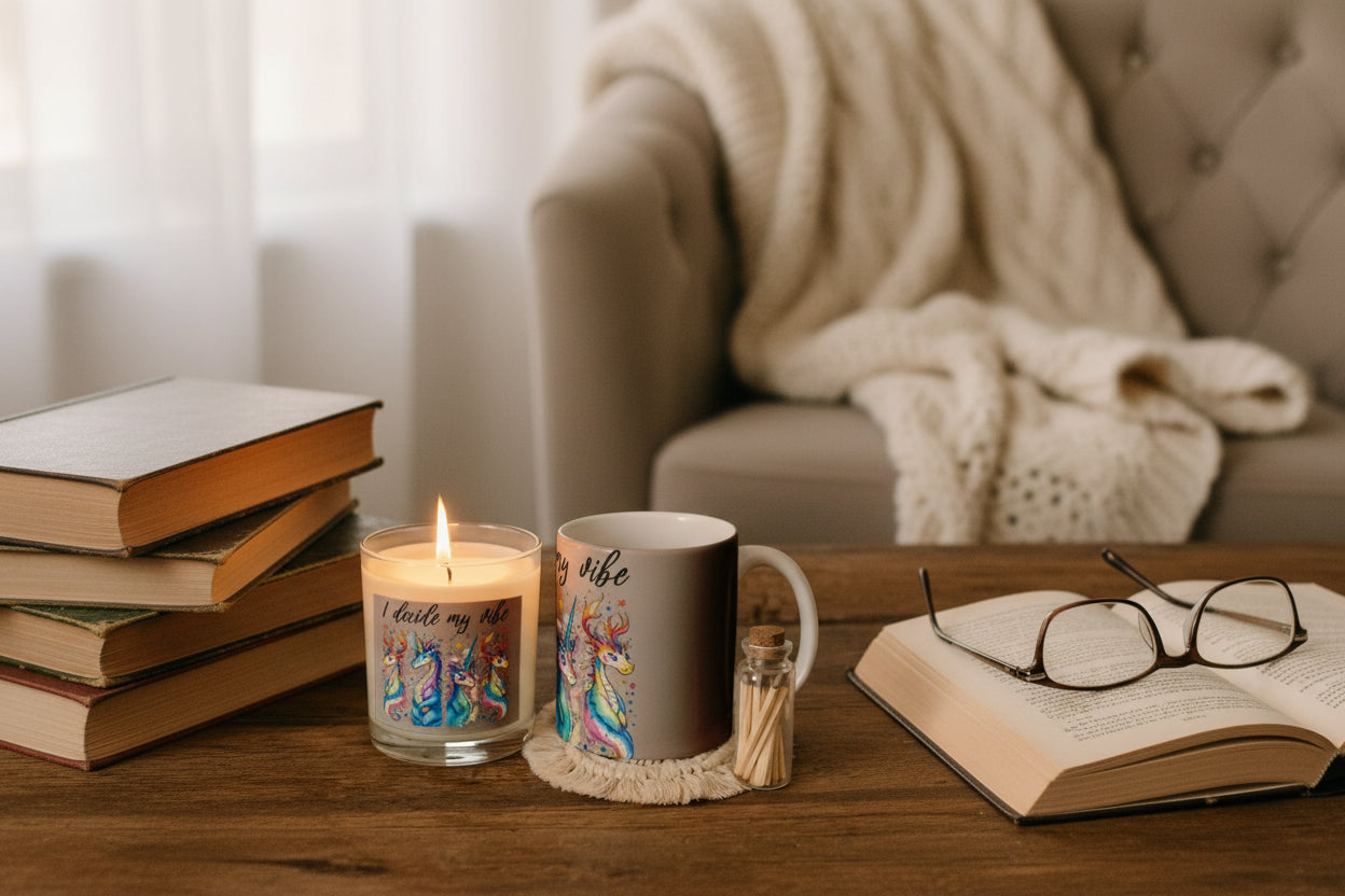 Cozy Vibe Candle & Mug Gift Set - Journal Venue