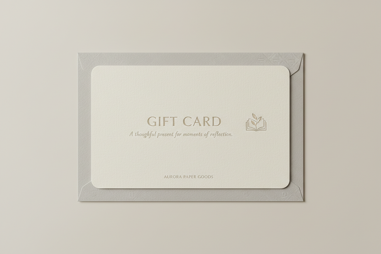 Self Care Gift card - Journal Venue