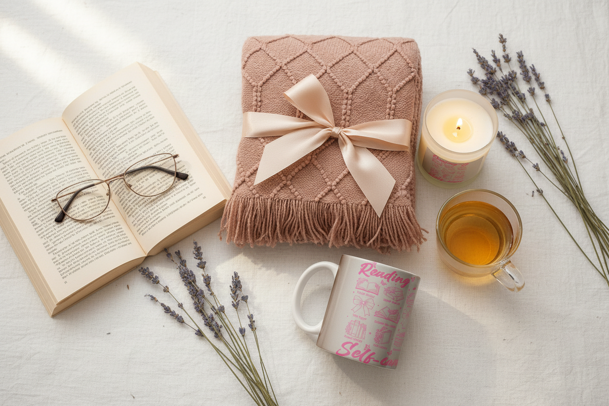 Reading is Self-Care – Flat Lay