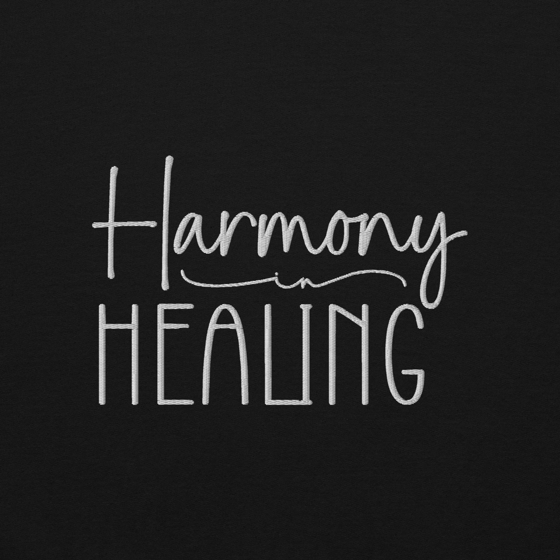 Harmony in Healing Embroidered Sweatshirt - JOURNAL VENUE