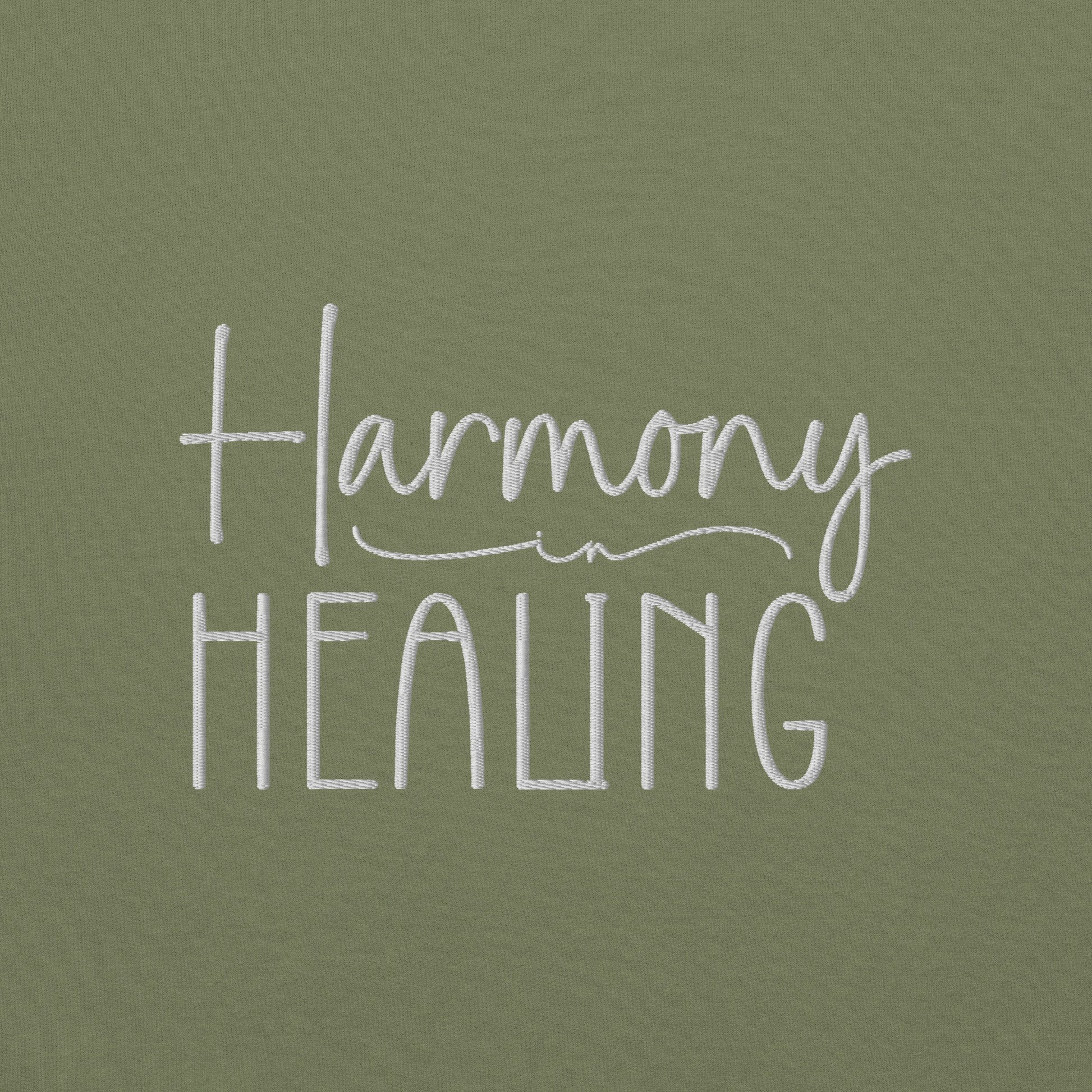 Harmony in Healing Embroidered Sweatshirt - JOURNAL VENUE